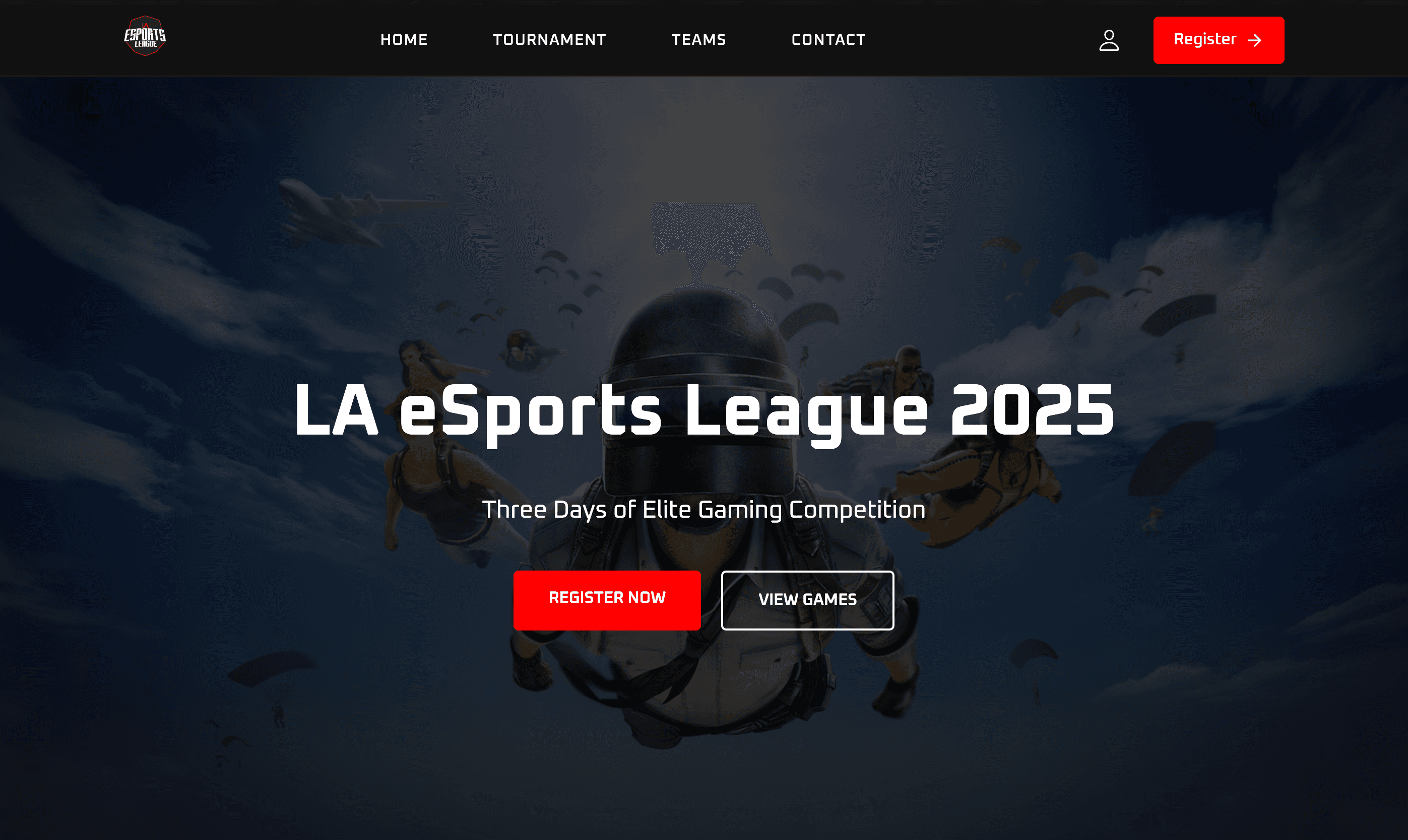 LA Esports League project screenshot